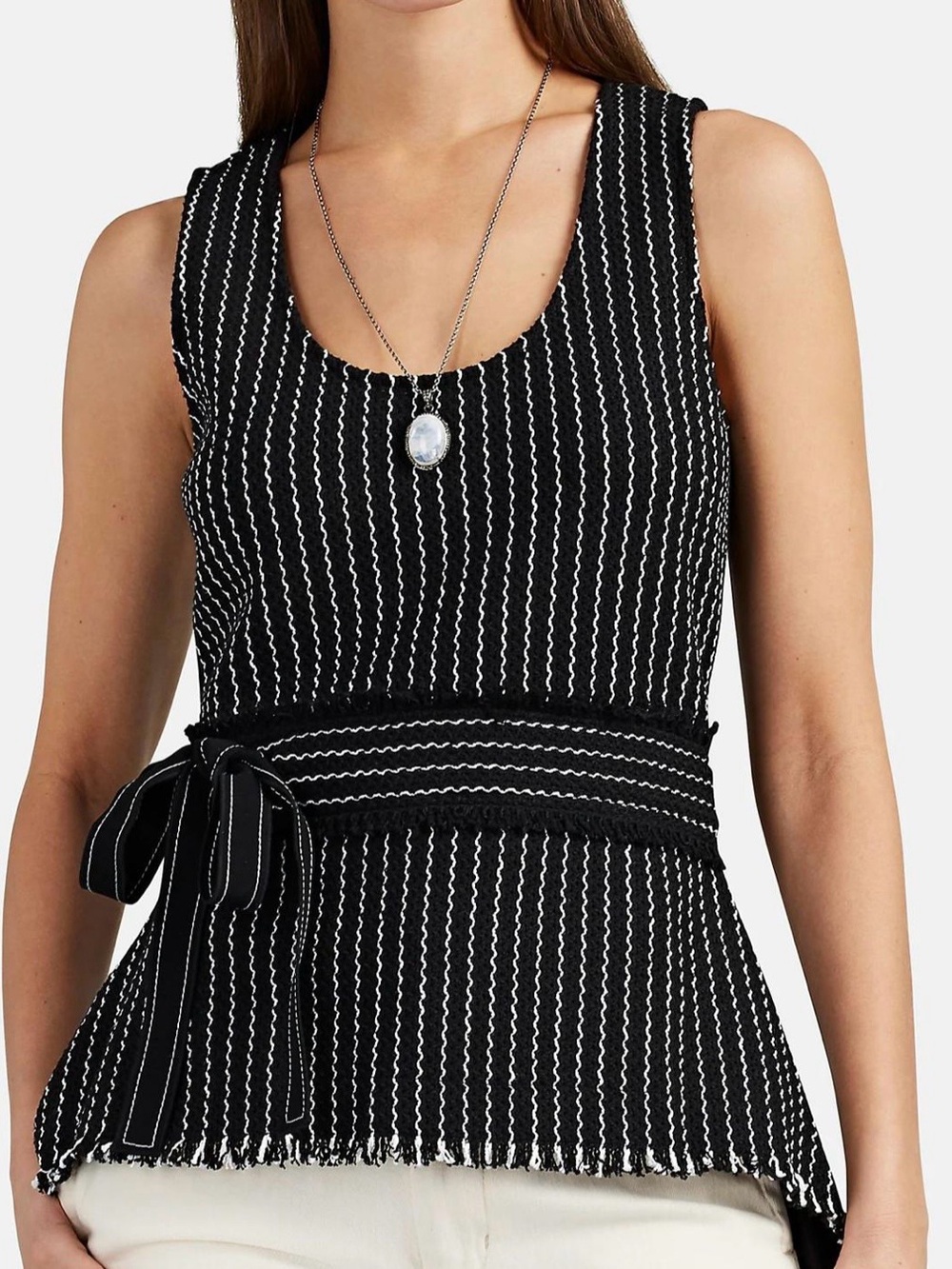 Derek Lam 10 Crosby Striped Top EUC